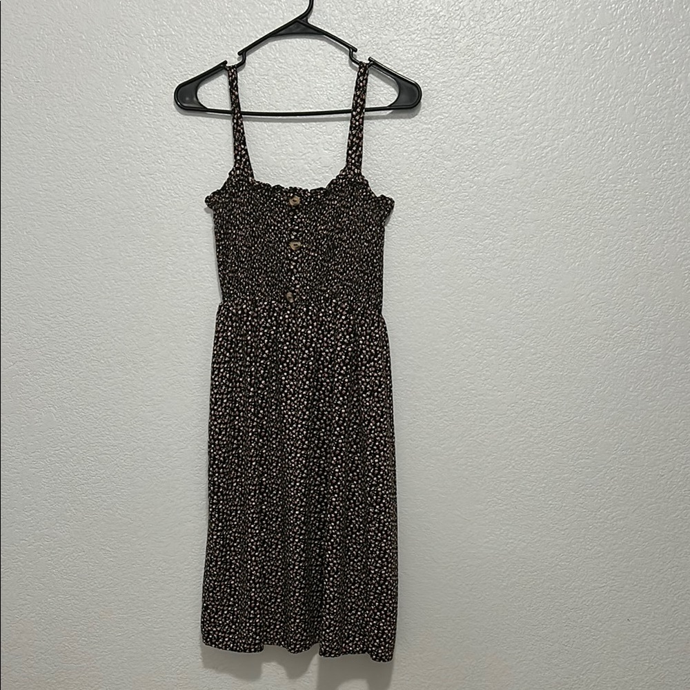 Black Floral Women's Dress